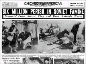 Holodomor Denial: the Genocide of 7 Million Ukrainians, Many of them Christians, That Jews Deny